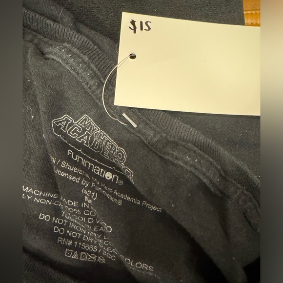 My Hero Academia Black Character Tee - Orange Logo - Picture 6 of 6